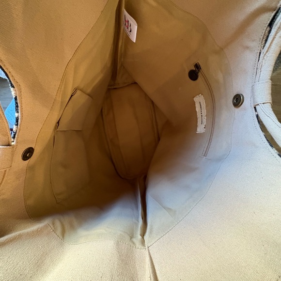 NWT America and Beyond Zebra Jute Tote - Picture 7 of 8